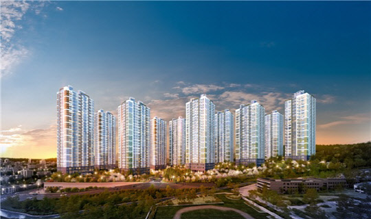 사진= 두산위브더제니스 양산. 투시도(두산건설 제공)